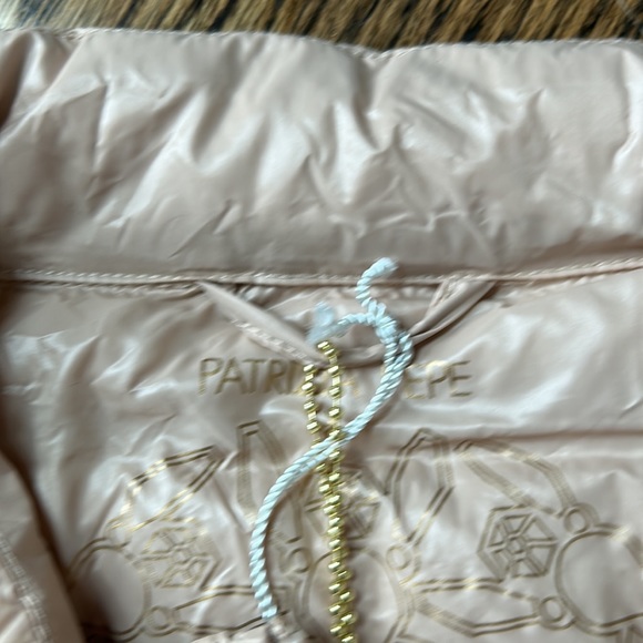 PATRIZIA PEPE Womens down feather puffer zip up jacket cream tan - Picture 12 of 12